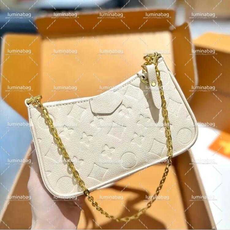 Easy Pouch On Strap Underarm Designer Shoulder Bags Fashion Womens Mahjong Chain Leather Handbag Versatile urious Printed Lettering Old wer Crossbody Bag