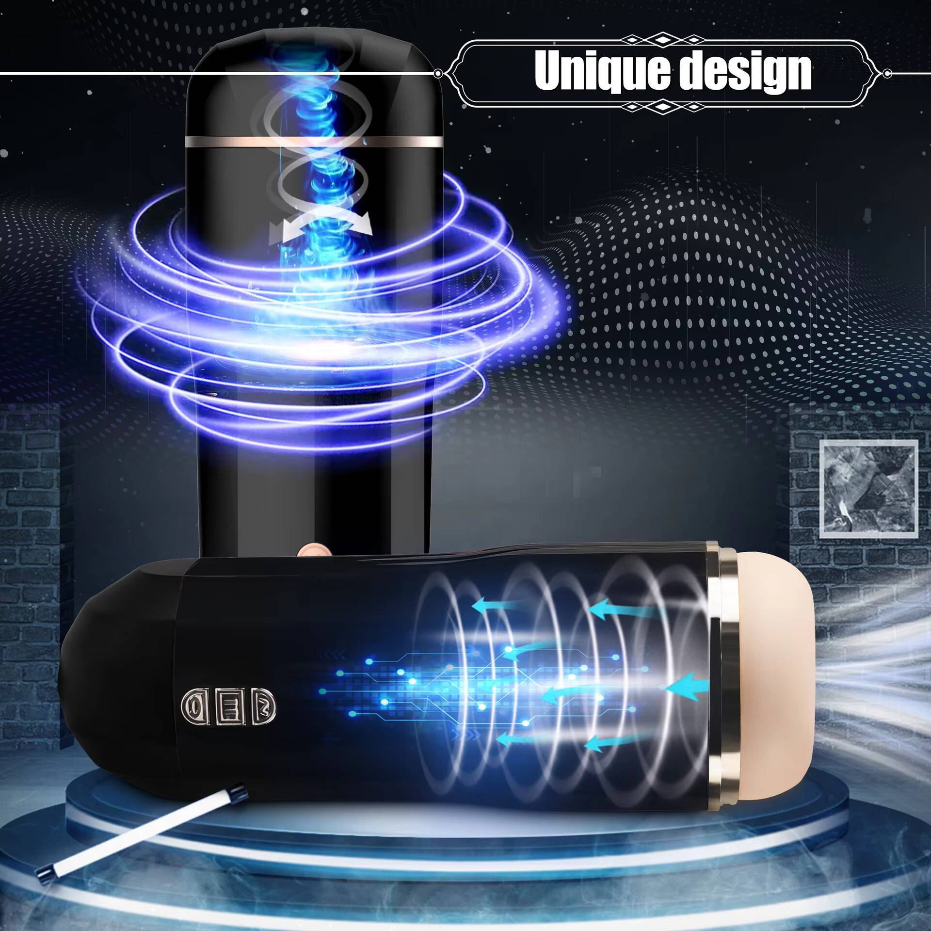 Fully Automatic Adult Sex Toy Electric Airplane Cup Sucking Vibration TPE Male Masturbation Penis Exercise Device Vagina