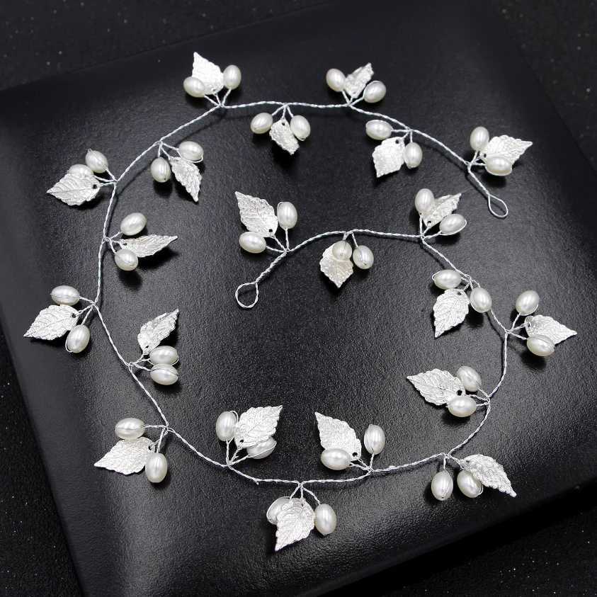 New Wedding Hair cessories Crystal Pearl Hair Belt Wedding Bridal Hairband Hair Ornament Hair Jewelry Bride Headdress Headband L25092880HF