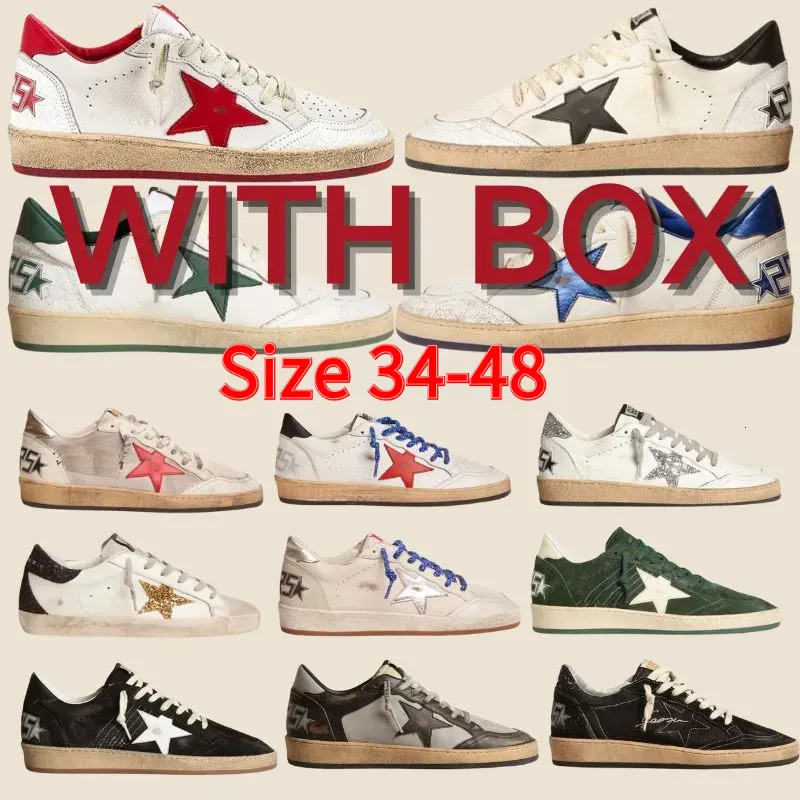 Golden Goods Ball Star Designer Brand Men Women Sneakers Shoes Dirty Shoes Classic Casual Star Shoes Old School Sneakers Do-Old Italy Trainers With Box Size 36-46
