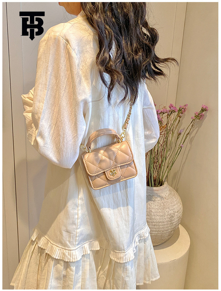 TB BHULAMTE Designer Bag Luxury Bag Spring Summer Trend New High-quality Textured Quilted Chain Lipstick Mini Bag For Women Versatile Handheld Crossbo