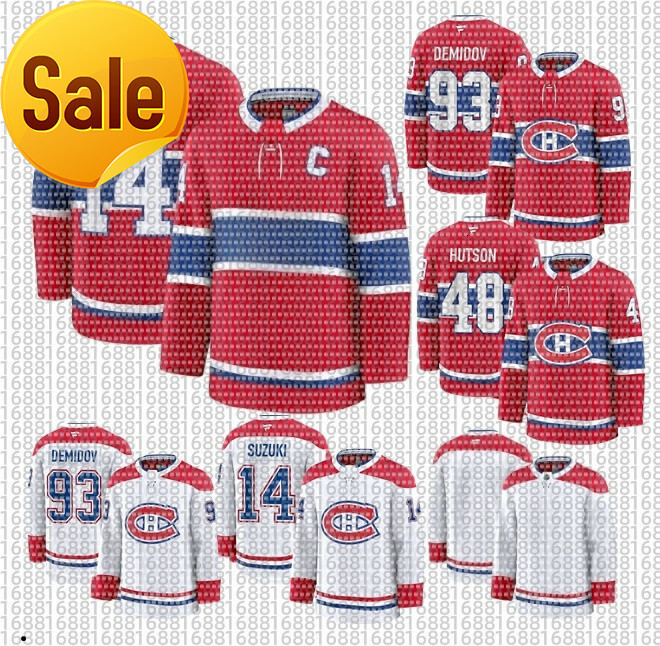 IVAN DEMIDOV Canadiens Hockey Jersey Nick Suzuki Cole Caufield Lane Hutson Mike Matheson Juraj Slafkovsky Jake Evans Brendan Gallagher Joel Armia Josh Anderson