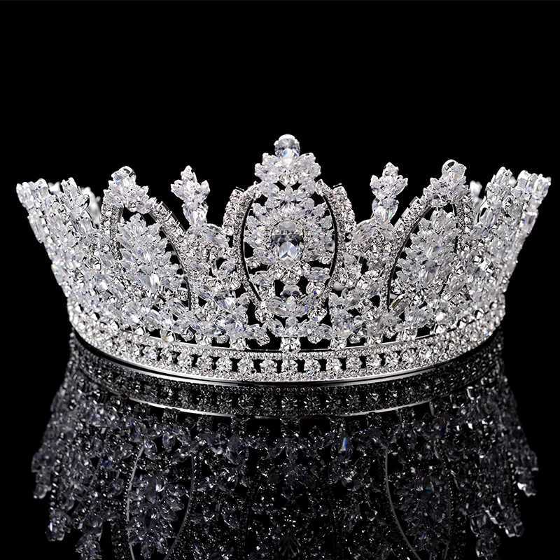 Princess Crown HADIYANA Classic Design Elegant Wedding Bridal Hair Jewelry Tiaras And Crowns Women Zircon BC5069 Corona Princesa L250928KIIV