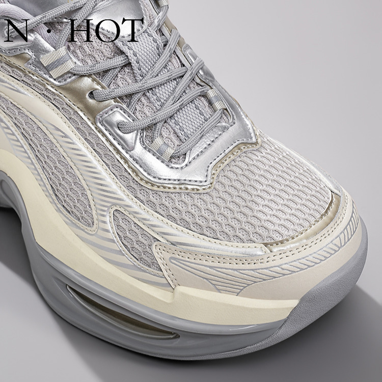 NHOT Designer Men's Retro Luxury Thick Soled Dad Shoes New Mesh Breathable Sports Running Shoes Lightweight Anti Slip Trendy Casual Shoes Board S