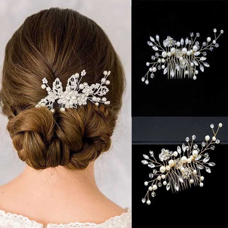 20pcs Elegant Pearl Crystal Hairpin Wedding Bridal Ushaped Metal Hair Comb Forks for Women Hairstyle Clips Jewelry cessories L250928TCAR