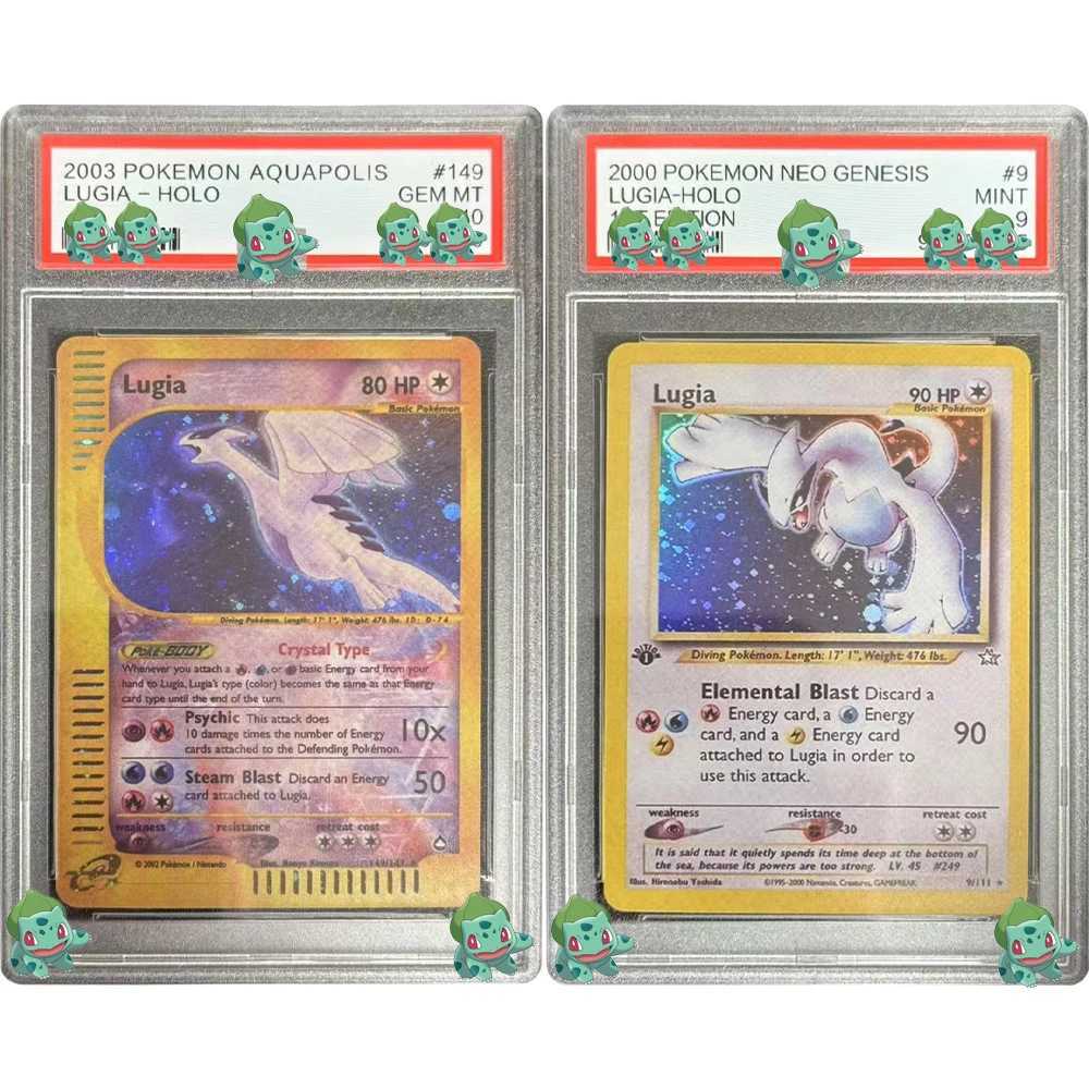 DIY Graded Collection Card 2003 LUGIA HOLO GEM MT 10 Card English Label Child Gifts L2509282Q1W
