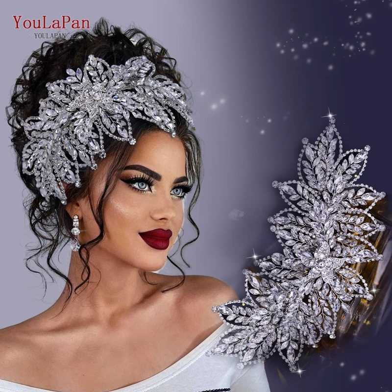 YouLaPan HP413 Wedding Head Piece for Bride Crystal Headband Bridal Hair cessories Rhinestone Women Headdress Bride Headwear L250928J6A6