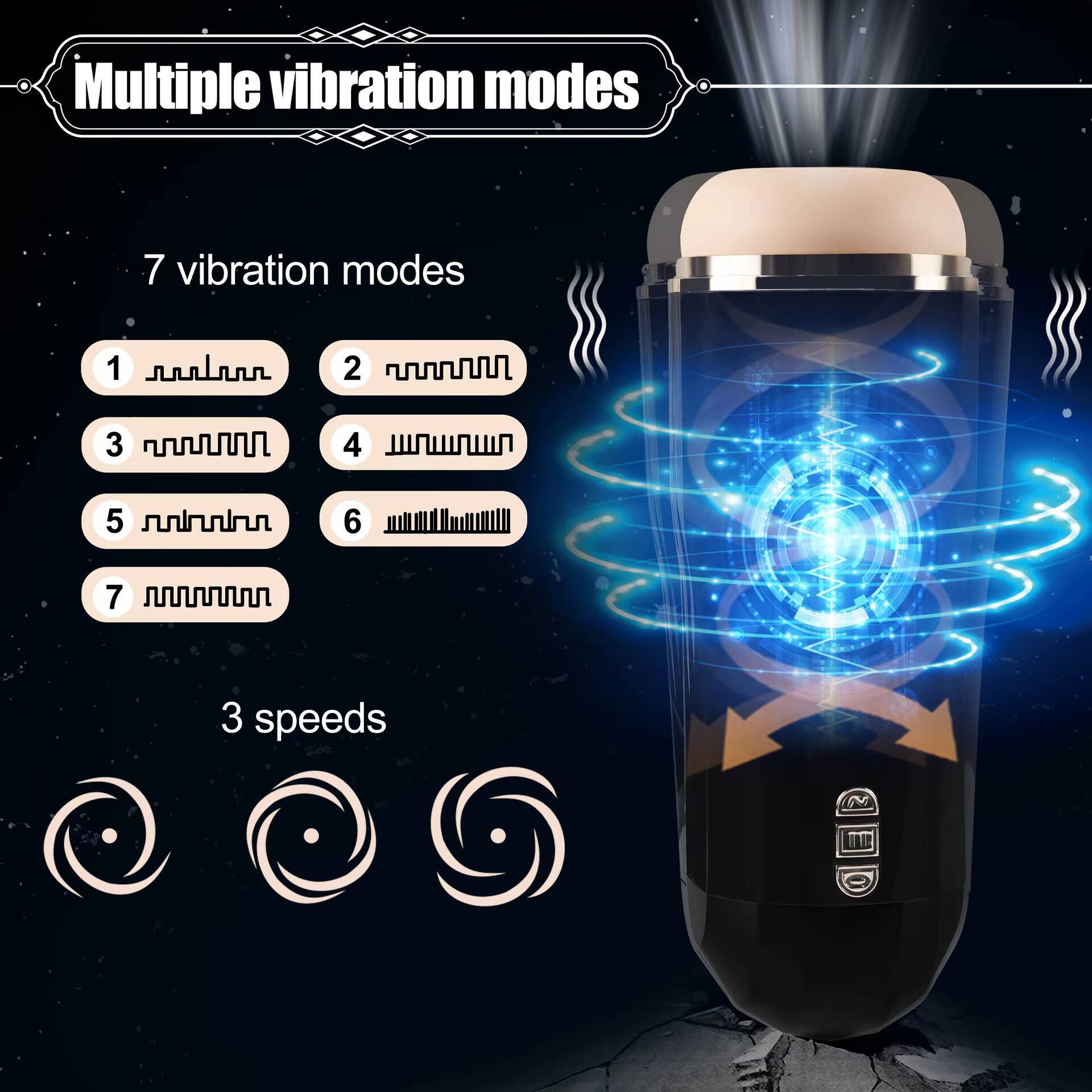 Fully Automatic Adult Sex Toy Electric Airplane Cup Sucking Vibration TPE Male Masturbation Penis Exercise Device Vagina