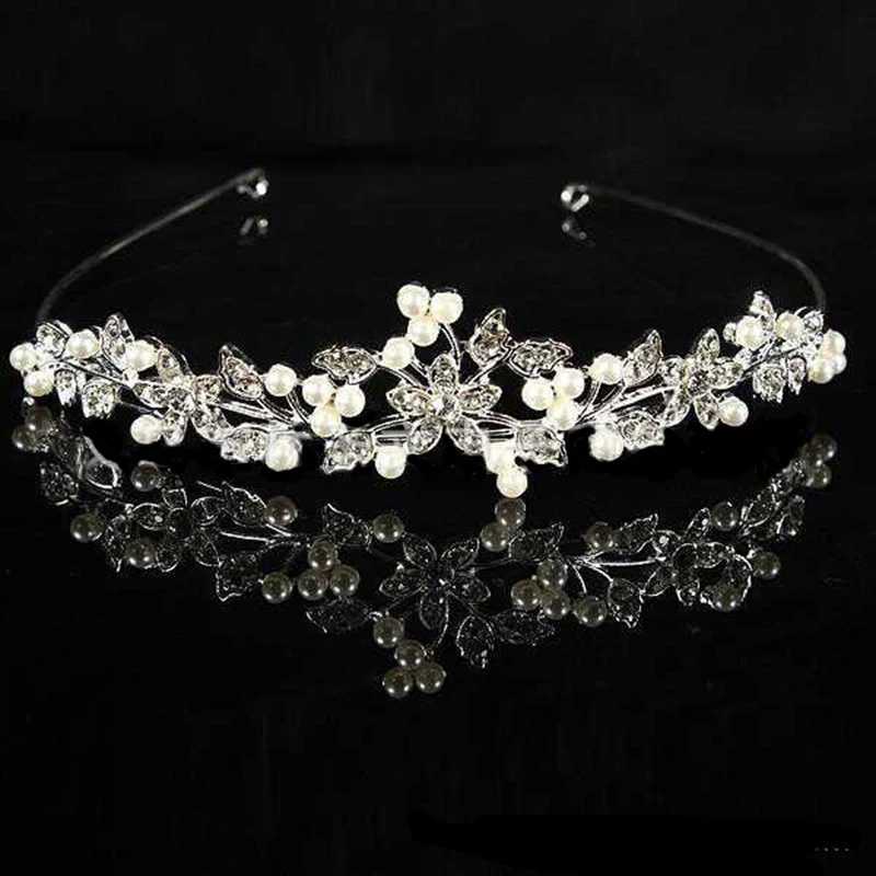 AINAMEISI New Bridal Princess Crown Headband Crystal Tiaras and Crowns HairBand Rhinestone Wedding Jewelry Hair cessories L250928NXHC
