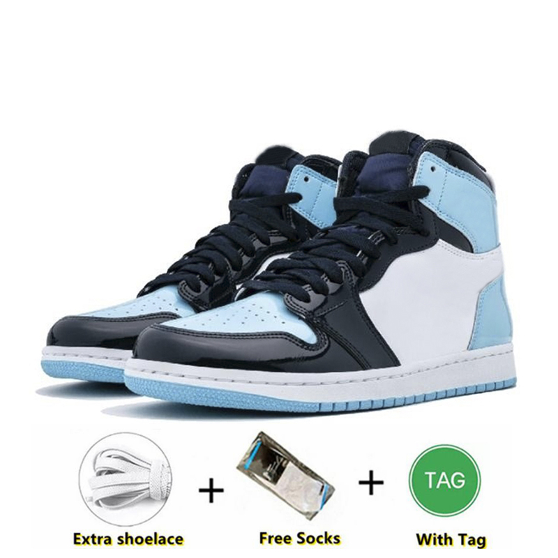 1 Basketball Shoes Men Women 1S University Blue Dark Mocha Chicago Top UNC Hyper Royal High Bloodline Satin-Snake Taupe Haze Trainers Sneakers SIZE 36