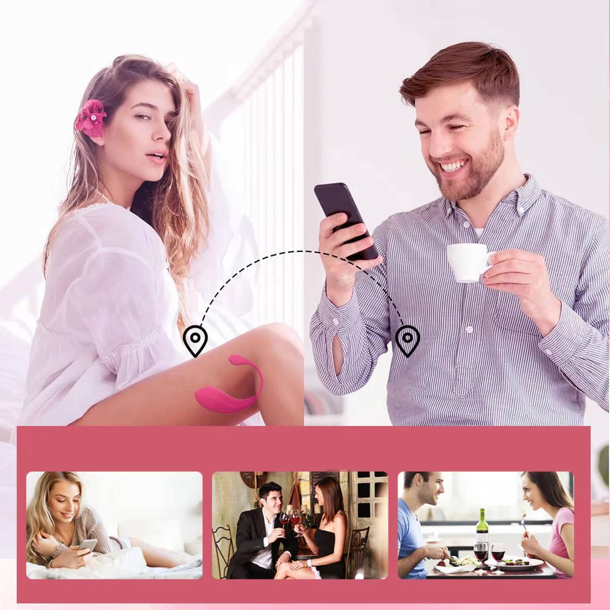 Factory Wholesale Sex Toy APP Vibrating Egg Wearable Vibrator Wireless Remote Control 12vibrate Sex Egg for Couples