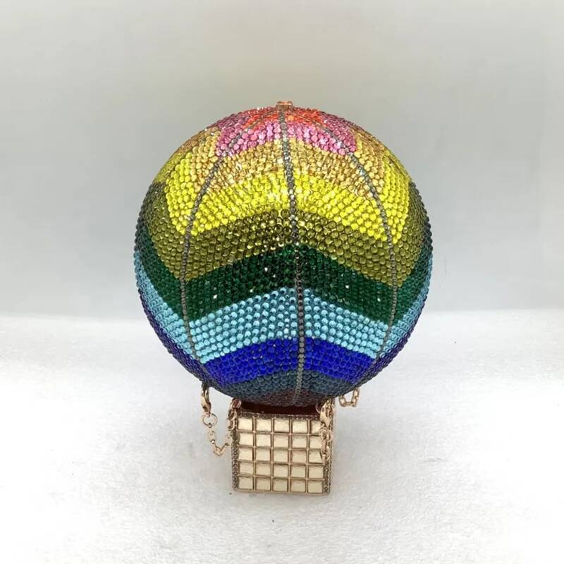 chongsukei Women Butterfly Crystal Evening Clutch Pusre Gorgeous Glittering Diamond Handbag Elegant Wedding Bridal Pusres Party Bags