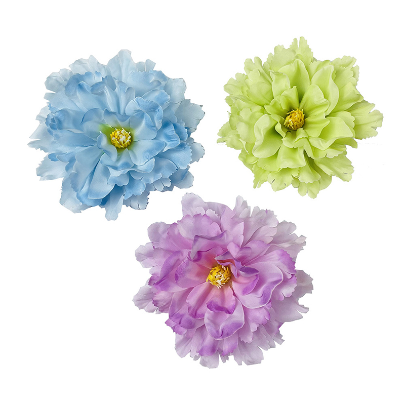 Diameter 13cm Artificial Peony Heads Silk Flower Head Fake Flower Wholesale for Wedding Bouquet Table Centerpieces Bridal Shower Home Hair Cap Craft Decor