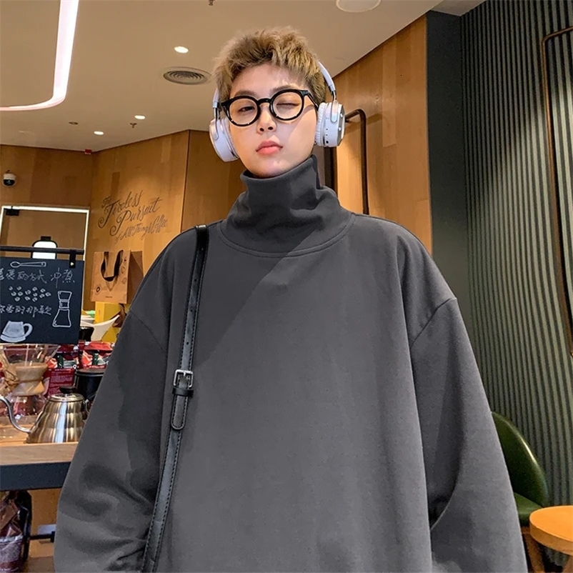 KAPMENTS Winter Streetwear Turtleneck Graphic Pullovers Hoodies Korean Fashions Sweatshirts Vintage Harajuku Hoodie Sweatshirt 250214