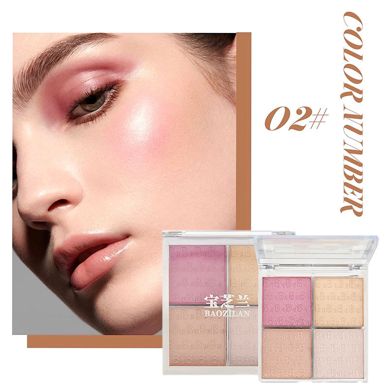 Highlighter Contour Palette Makeup 3D Bronzer Matte Contour Powder Rose Blush Highgloss Palette Cosmetics 240627