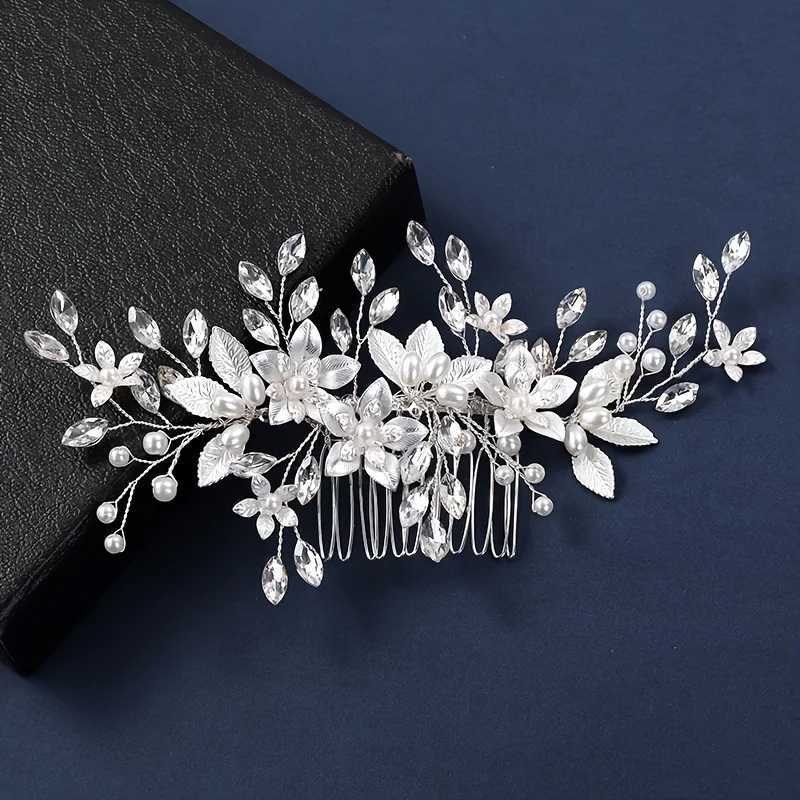 1pc Rhinestone Hair Comb Elegant updo Wedding Party Secure Hold with Smooth Surfe Womens Bridal Hairstyle cessory L250928UZ3S