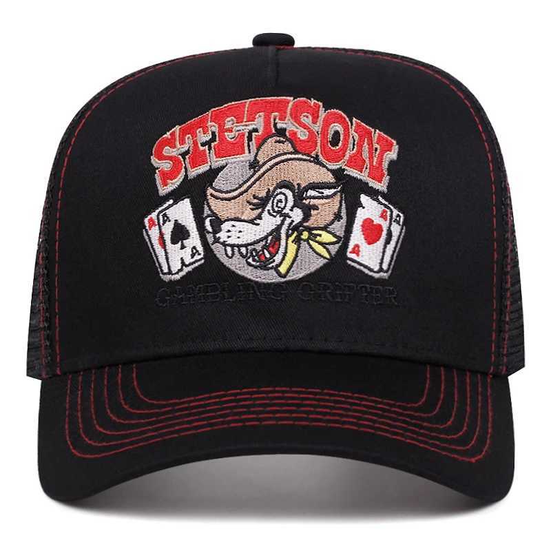 2025 Personalized New Baseball Hat STETSON Wolf Head Poker Truck Hat Street HipHop Hat Daily Casual Wear Sunshade Net Hat Unisex S25929