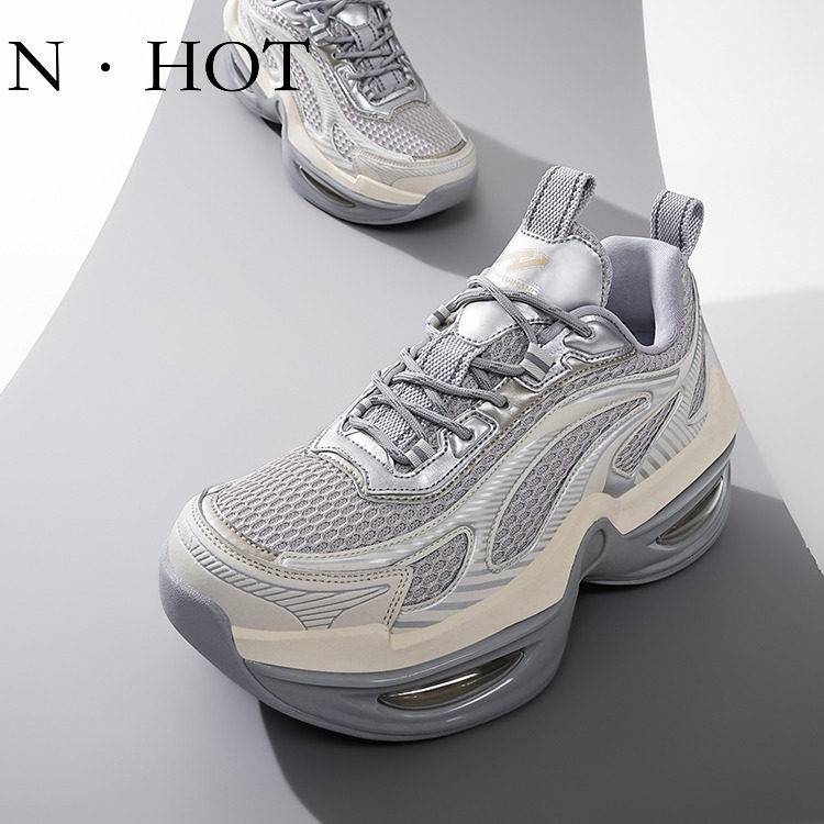 NHOT Designer Men's New Mesh Breathable Sports Running Shoes Retro Luxury Thick Soled Dad Shoes Lightweight Anti Slip Trendy Casual Shoes Board S