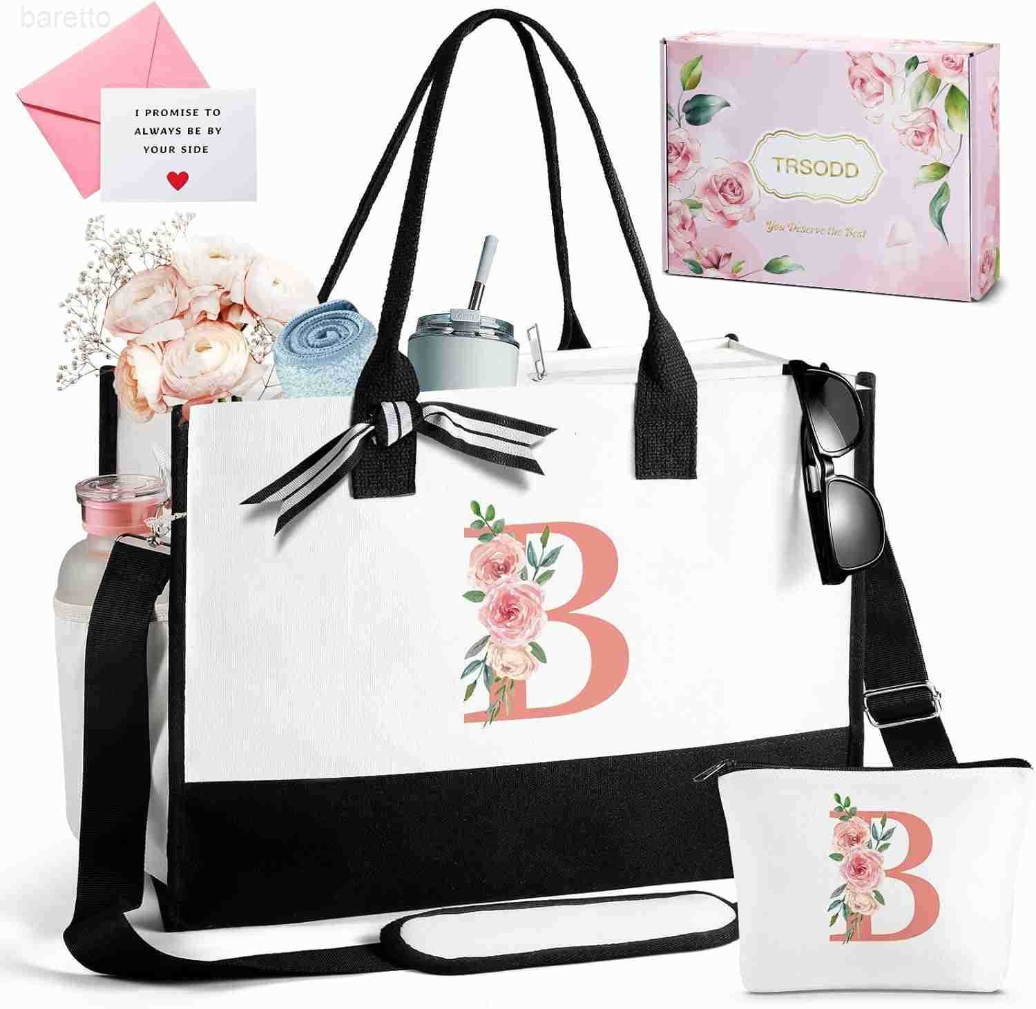 Mothers Day Gifts for Nana Personalized Best Nana Birthday Gifts for Women Tote Bag and Makeup Bag Set Z250929