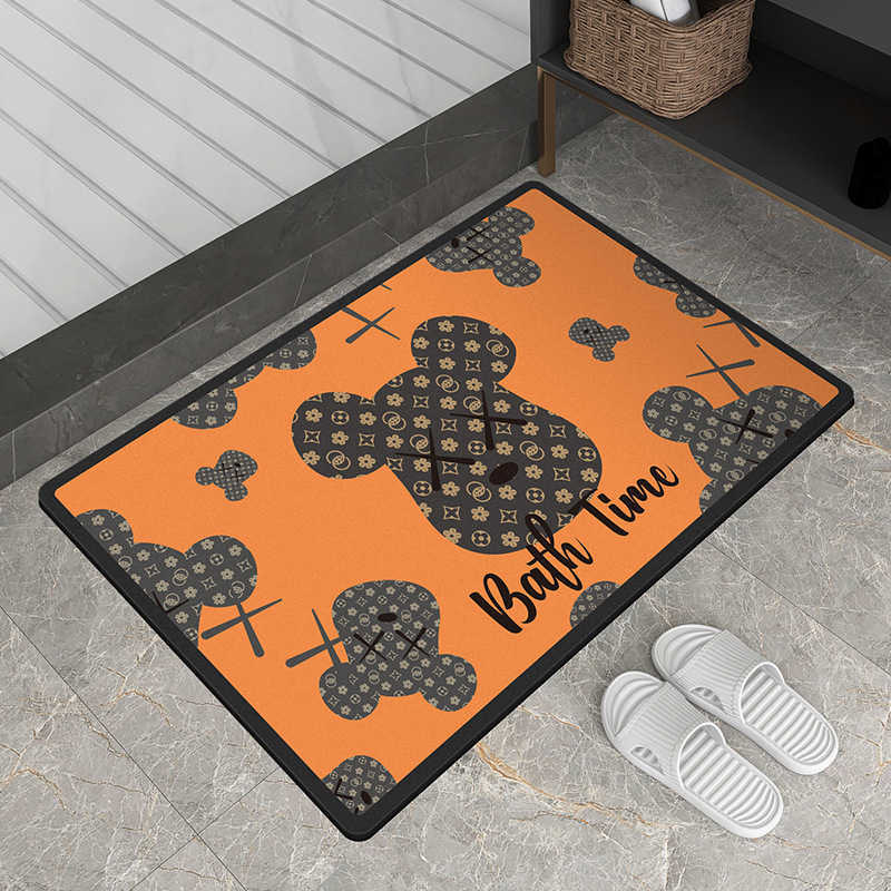 Trendy Bathroom Mat Diatomaceous Earth Water Absorption Mat Bathroom Foot Mat Washroom Toilet Entrance Door NonSlip Carpet C250929