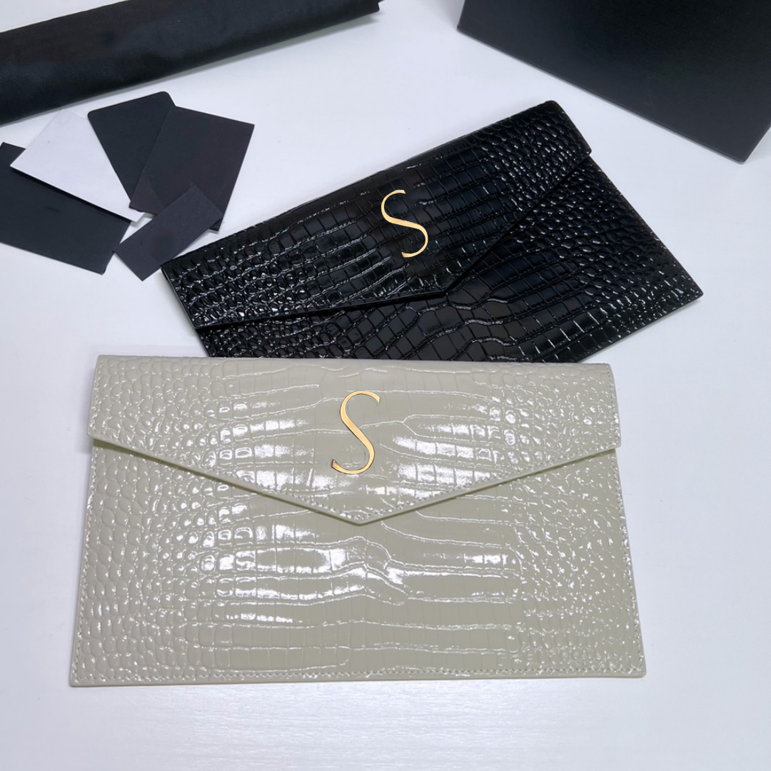 Designer bags tote grain embossed leather UPTOWN Clutch Bags Luxury handbags crocodile Shoulder envelope Bag Wallets Womens mens Evening Bags crossbody Purses