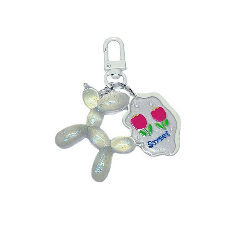 2023 New Luminous Balloon Keychain Bag Pendant Colorful Keychain Accessories H250928