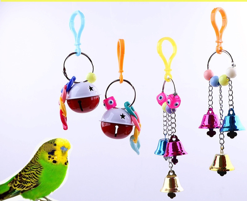 2025 new Bird Scratch-resistant Bite-Resistant Anti-broken Fade-less Lanyard Grinding Mouth Crisp Bell Round Ring Parrot T