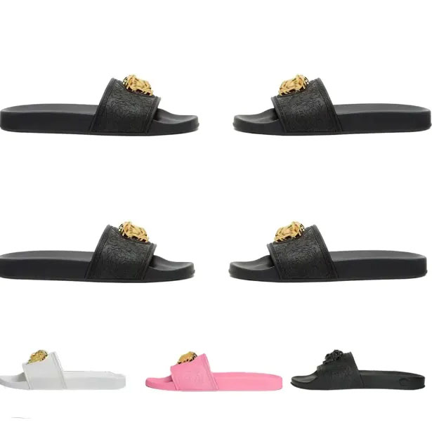 designer slippers sandals famous designer women designer slides Rubber Slippers Ladies Flat Beach black white Summer slides size 36-42