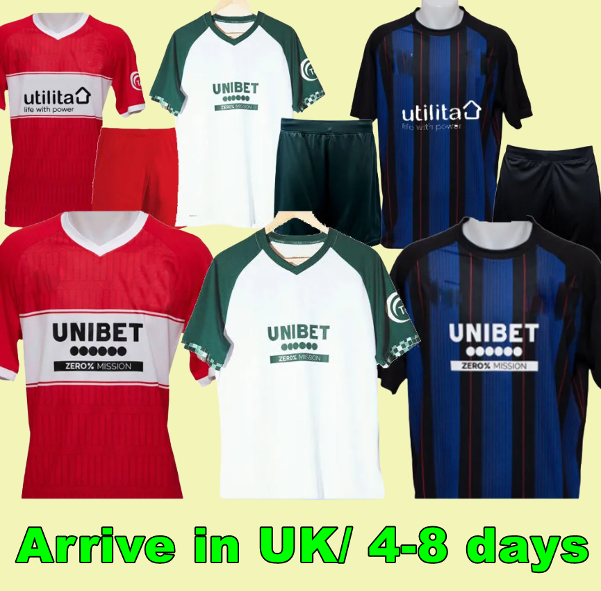 25 26 MiddlesbroughS home Soccer JerseyS 2025 2026 Azaz Iheanacho Ben Conway Hackney Burgzorg Defensive Midfield away third football shirts men kids kit 999