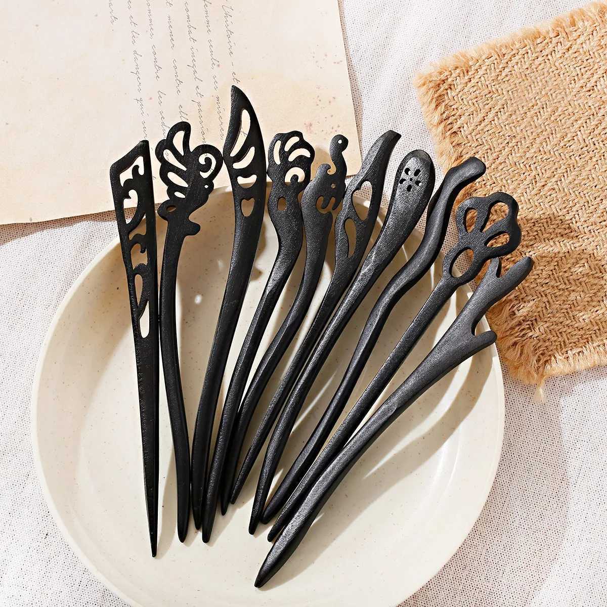 Retro Hair Sticks For Hair cessories Wood Chinese Style Chopsticks Hairpins Women Hair Clips Pins Headpiece Wedding Headdress L250928J3ON