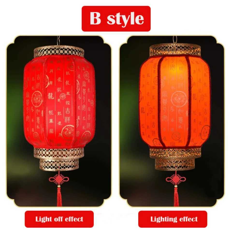 High Quality Antiqued New Years Lantern Thickened Waterproof Red Lantern Chinese Lanterns Ornament Chinese New Year Decoration W250929