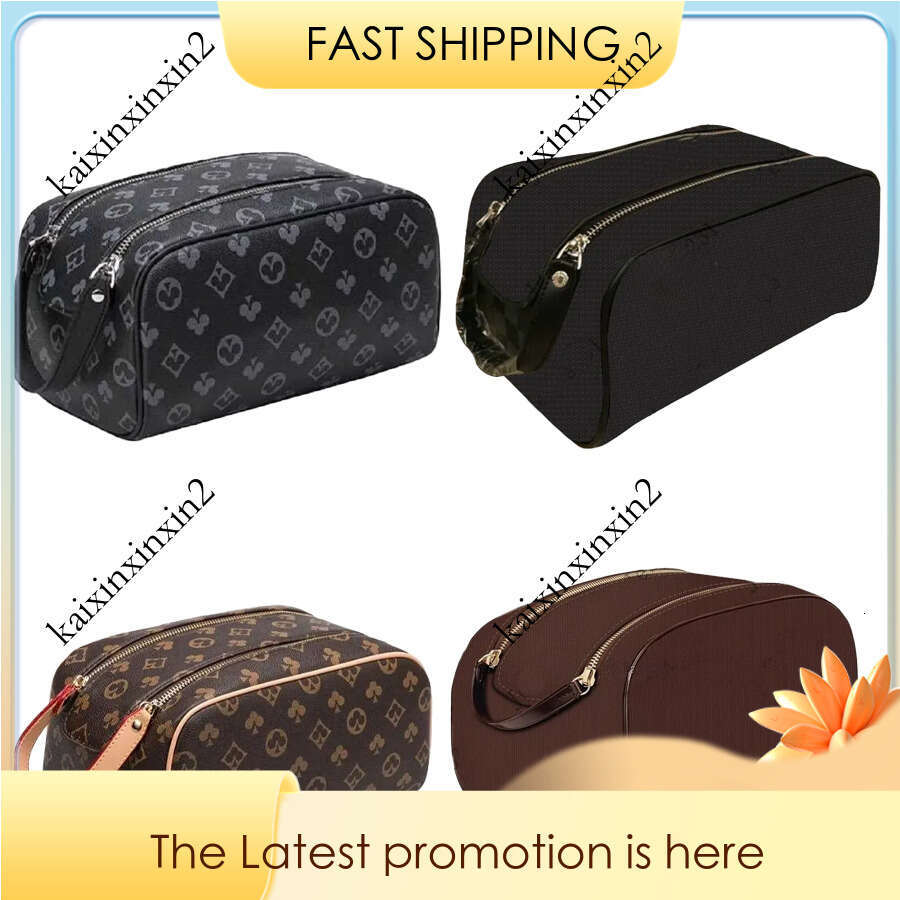 High Quality Women Toiletry Designer Make Up Bags Mens Travelling Cosmetic Case Leather Flower Makeup Bag Pack Beike Bao Village Shanglong Cowboy Cherry Bag Dhgate