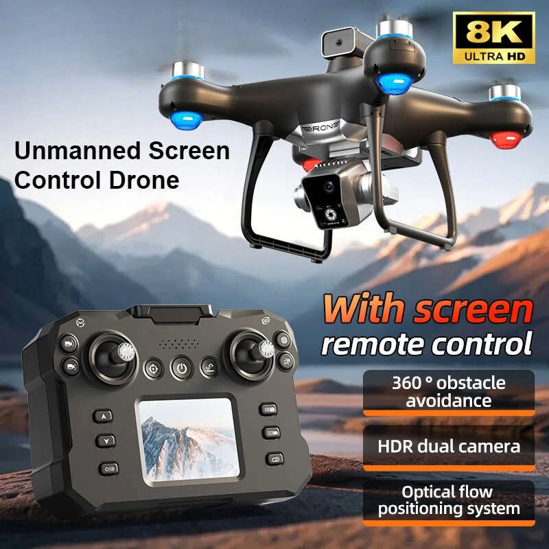 Ky102 8K Aerial HD Professional Beauty Filters Dual Camera Brushless Motor Obstacle Avoidance Optical Flow Drone