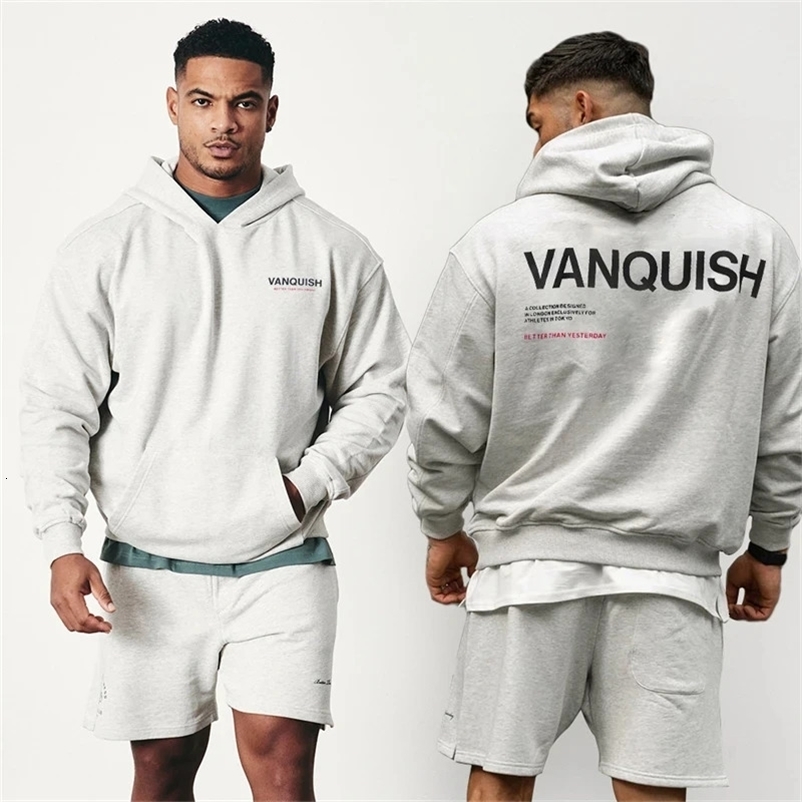 Spring and Autumn Mens Sweater Oversized Pullover Hoody for Men Fitness Sweatshirt Loose Jacket Casual Fashion Hooded 240301
