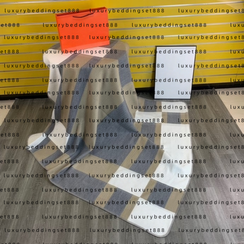 H Home Cashmere Wool Blanket Sofa Single Letter Blankets Home Textiles Office Nap Air Conditioning Cover Blankets Designer blanket Airplane Blanket
