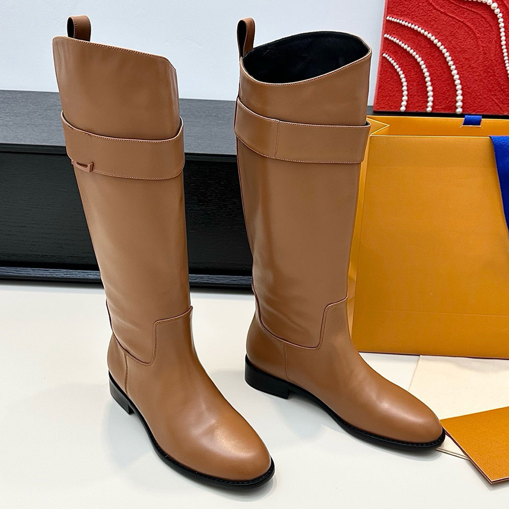 1AGWIC Amiral High Boot womens knee high boots designer riding boot calf leather Signature 26SS New Elegant Fashion Autumn Winter Knight Boots Leather outsole