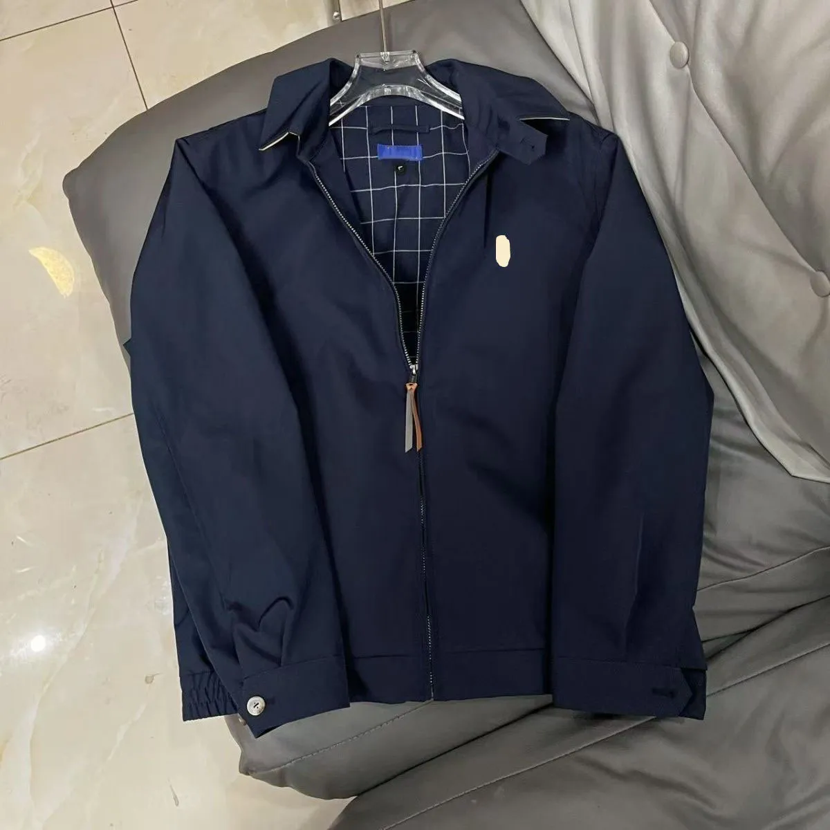 Men's Jacket Autumn Classic Polo Collar Horse Embroidery Zip Up Coat Unisex Zipper Casual Outerwear for men jackets Women