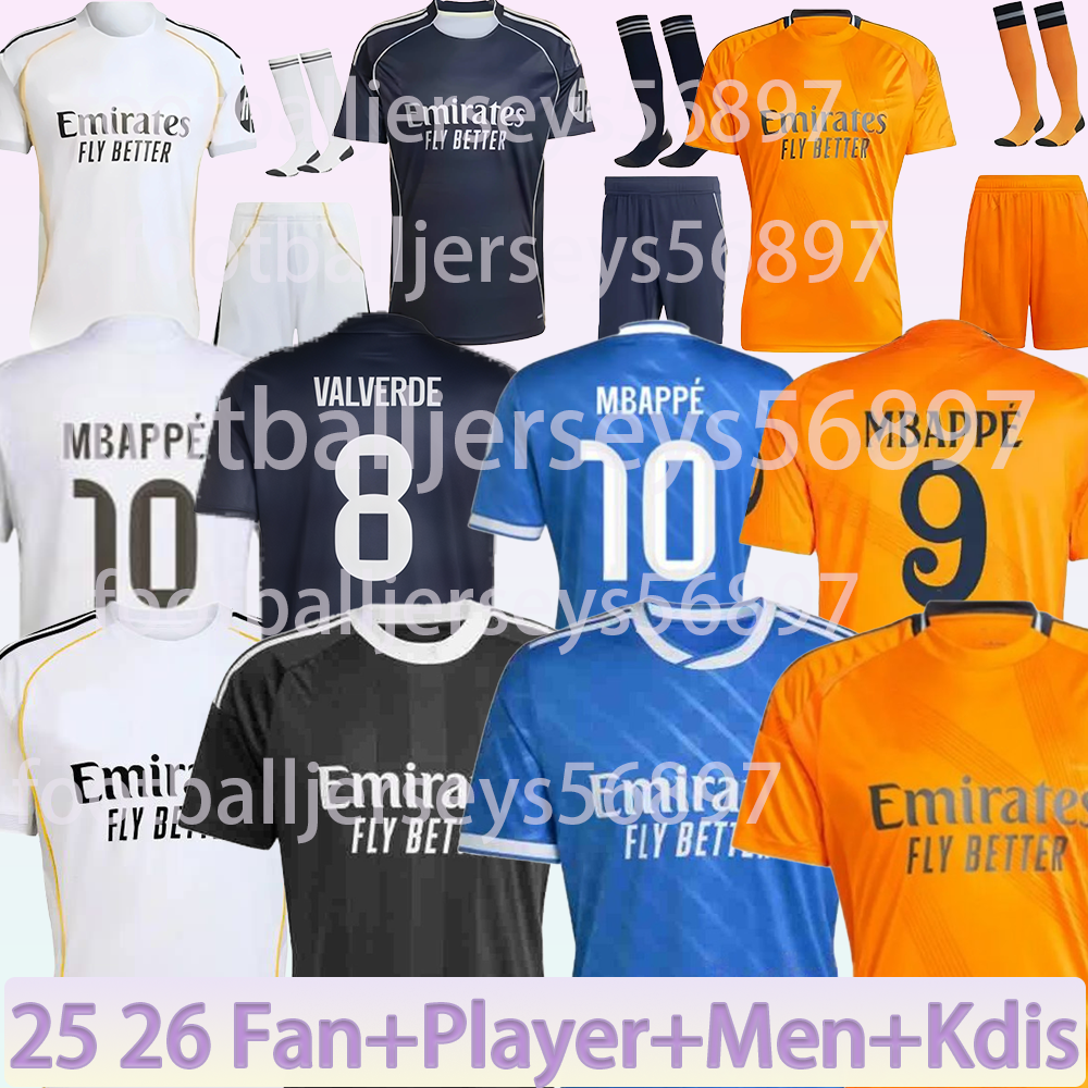 MBA soccer jerseys TRENT VALVERDE RODRYGO MODRIC Football jersey kit 25 26 CAMAVINGA Children Kids Shirt Madrids kits Camiseta 999
