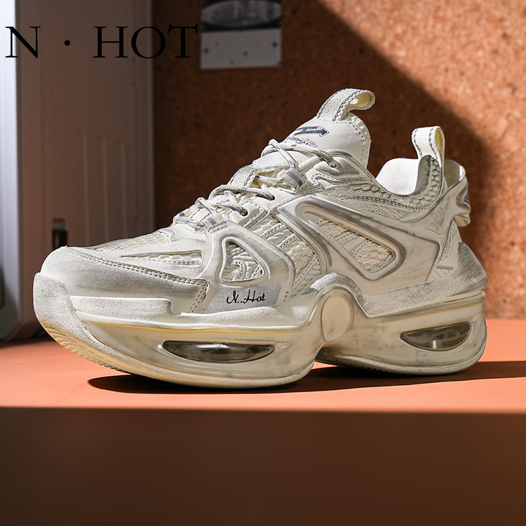 NHOT Designer Luxury Men's Dirty Shoes Breathable Air Cushion Trendy Basketball Shoes Dad Shoes Fashion Outdoor Anti Slip Wear-resistant Sports R