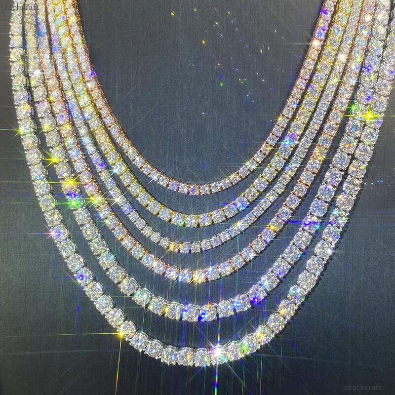 CHEAPEST in HISTORY Large Stock Tennis Chain Necklace Bracelet 2MM 3MM Hip Hop Iced Out Jewelry Moissanite Chains