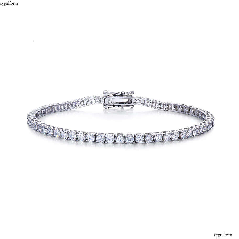 Tennis Bracelet Moissanite Ready to Ship Wholesale for Men 3-4-5mm Chain Hip Hop Hiphop Thai Sier