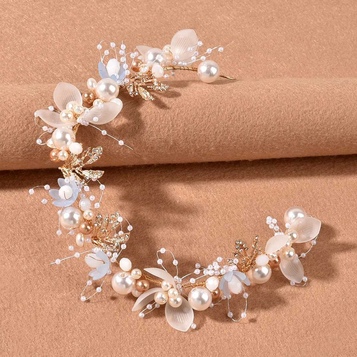 Chinese Hair Pins and Side Clips Flower Hairpins Retro headband for Women Girls Fairy rhinestones Hanfu Dress Hair cessories L250928W6AP