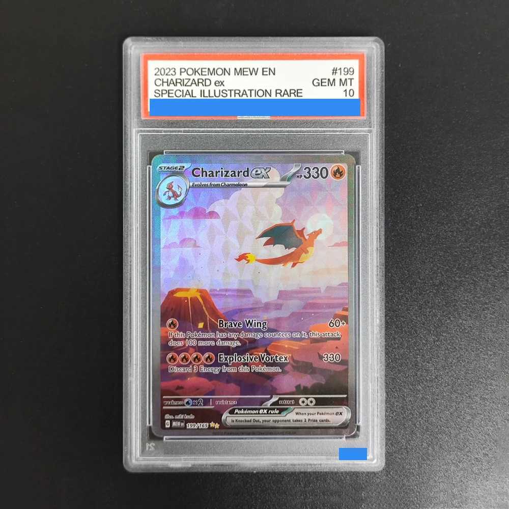 Diy 2024 English Paldean Fates 232 Mew Authentication Grading 10 Collection Card Toy L250929VH6R