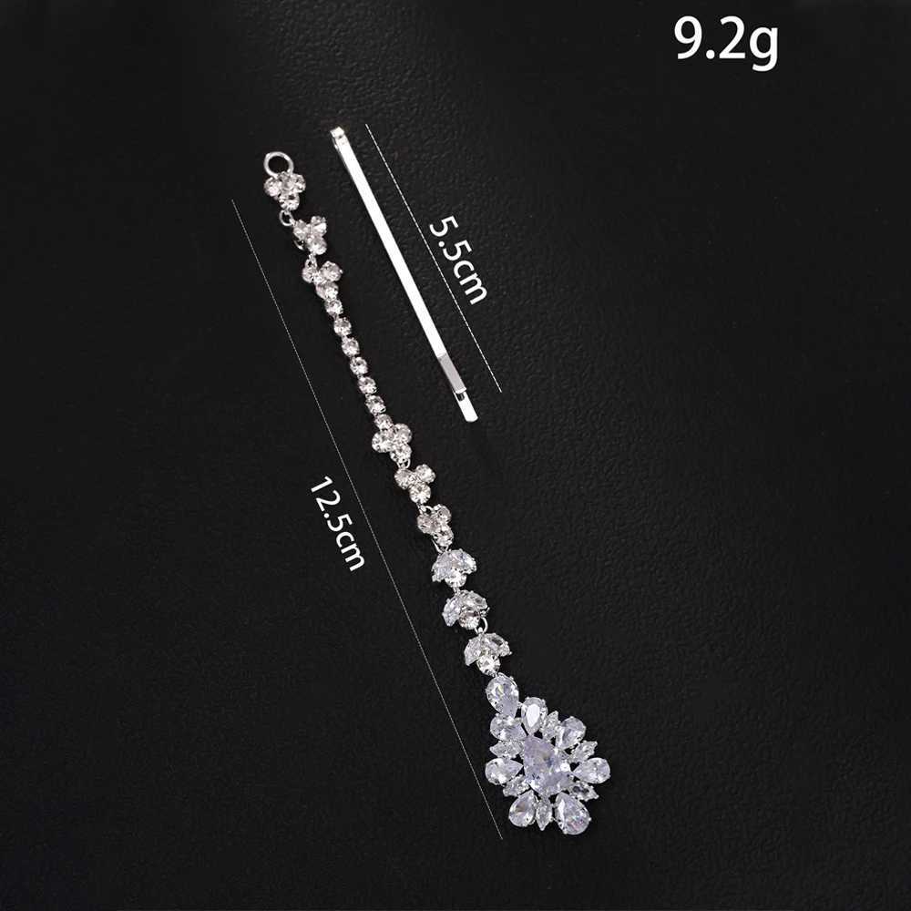 Stonefans Vintage Zircon Maang Tikka Indian Forehead Jewelry Boho Crystal Headpiece Bridal Hair cessories for Wedding L250928HI4Q