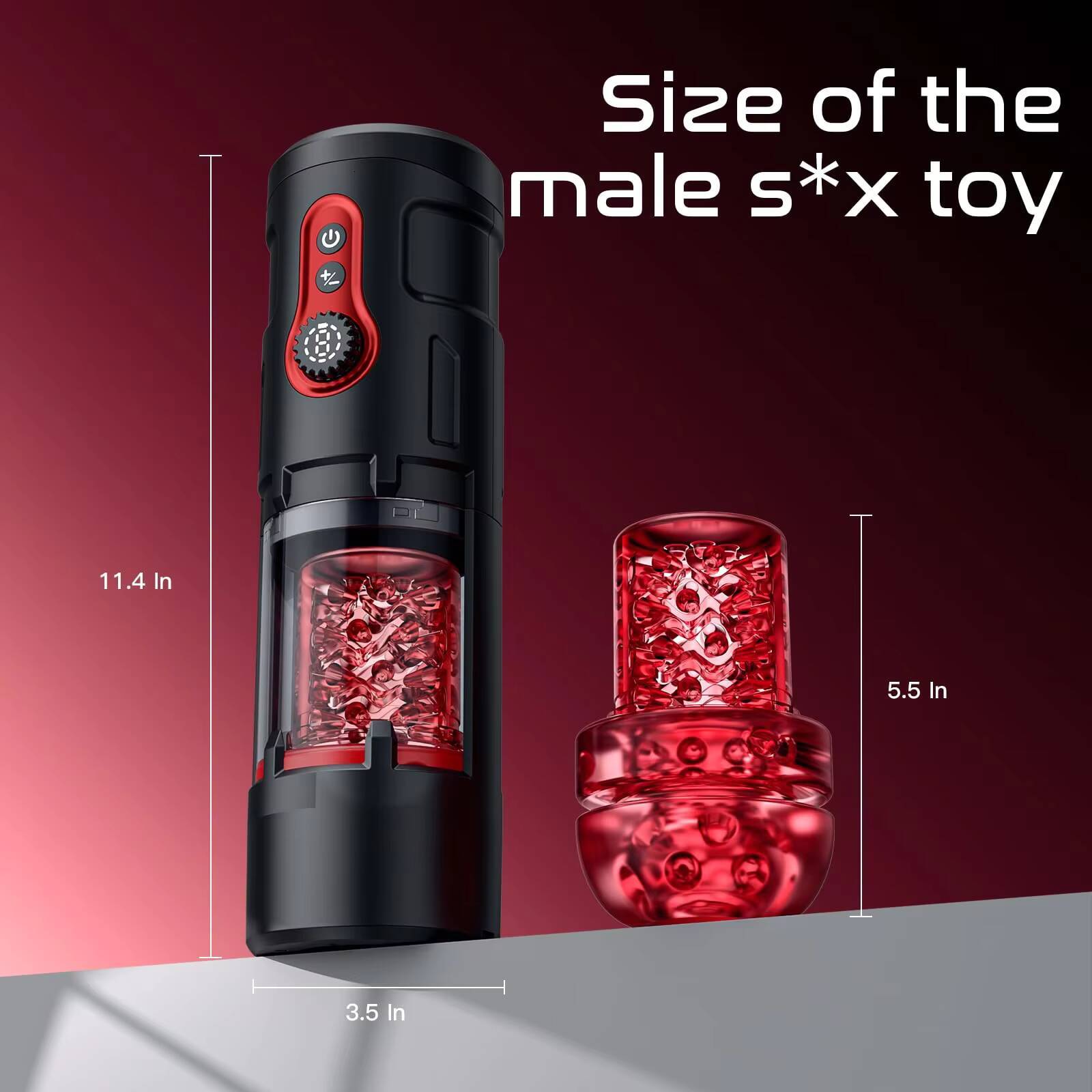 Adult Toy Stroker Vibrator Handsfree Sex Machine Thrusting Rotating Male Masturbation Cup Devices with Mobile Phone Holder