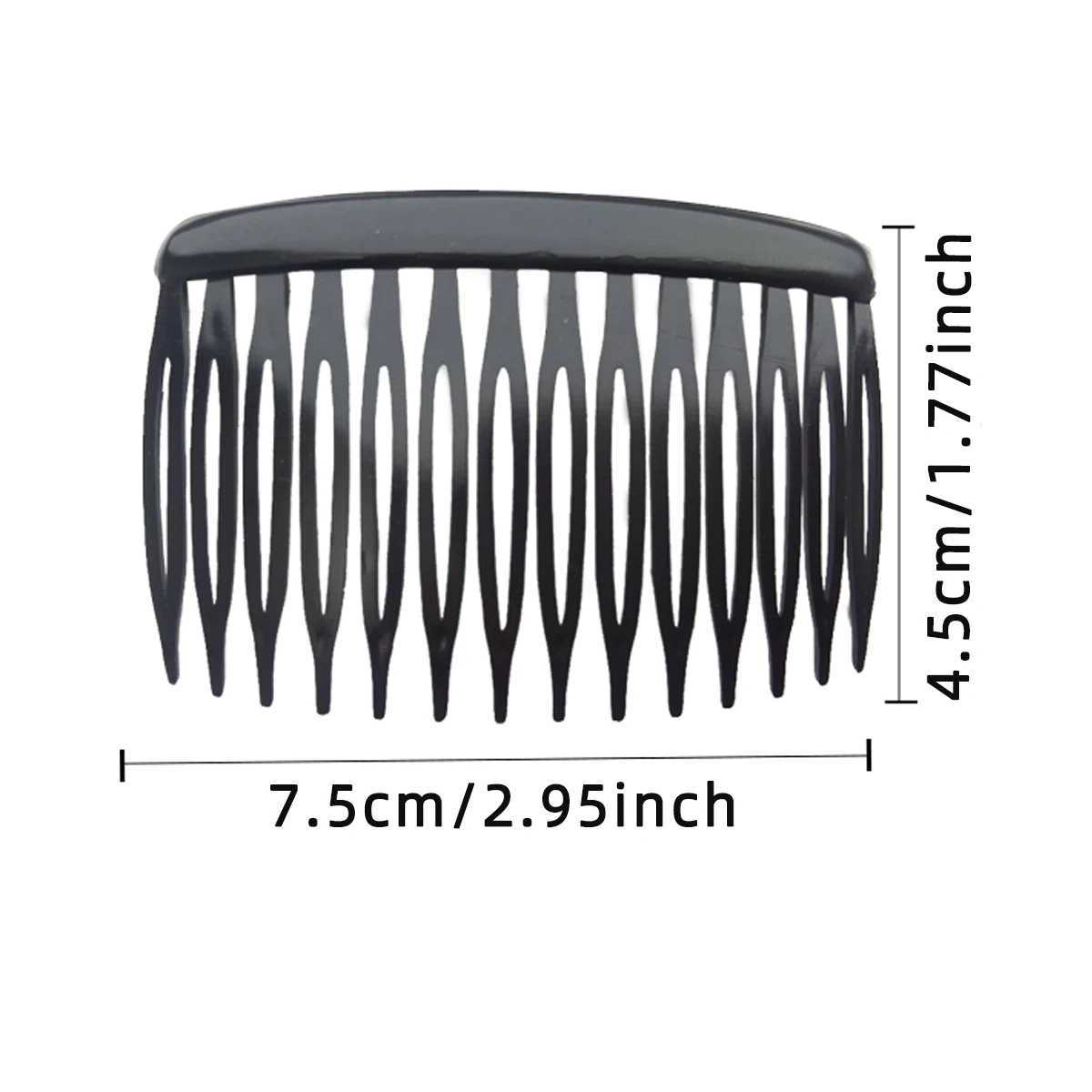 4Pcs French 14 Teeth Hair Comb Hair cessories Straight Teeth Hair Clip Hair Side Comb Bridal Wedding Veil Comb Retro Effect L2509283CW1