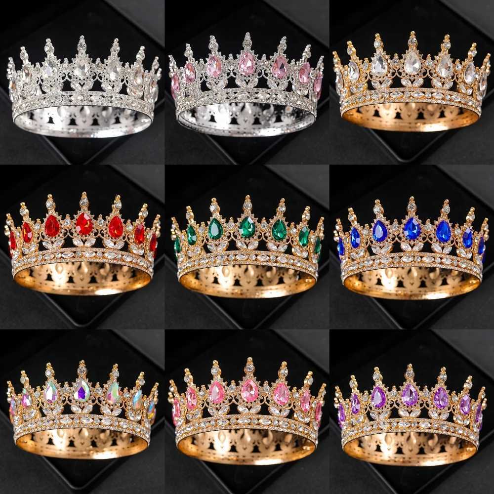 Baroque Crystal Tiaras And Crowns Rhinestone Prom Diadem Headband Crown Bridal Wedding Hair cessories Jewelry Crown Tiara Gift L250928VL6K
