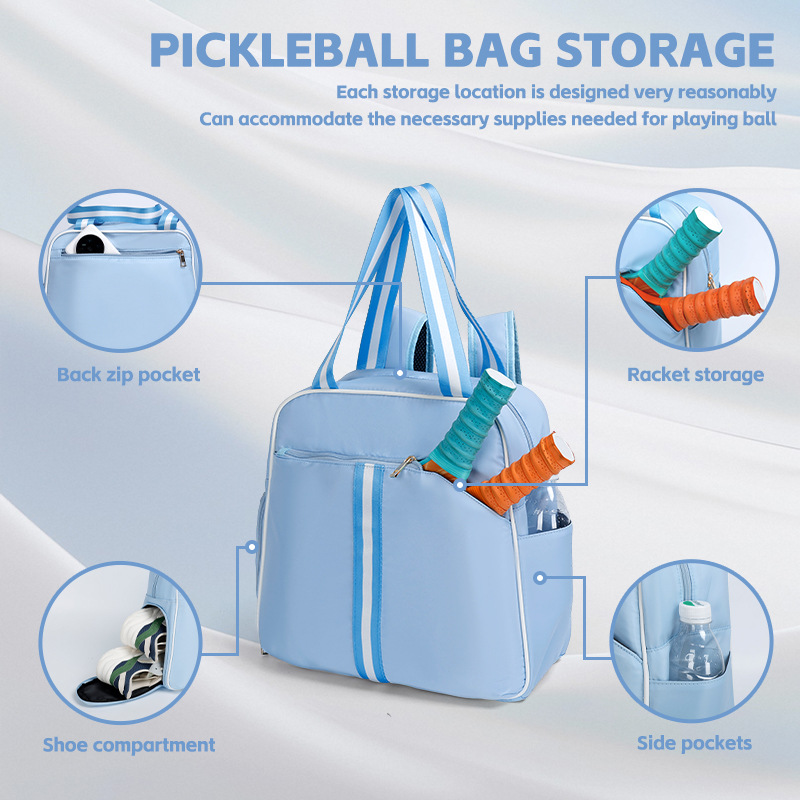 Tennis Tote Bags Pickleball Bags for Women and Racket Storage Ball Makeup Bag Tote Bag Water-Resistant Tear-resistant Design