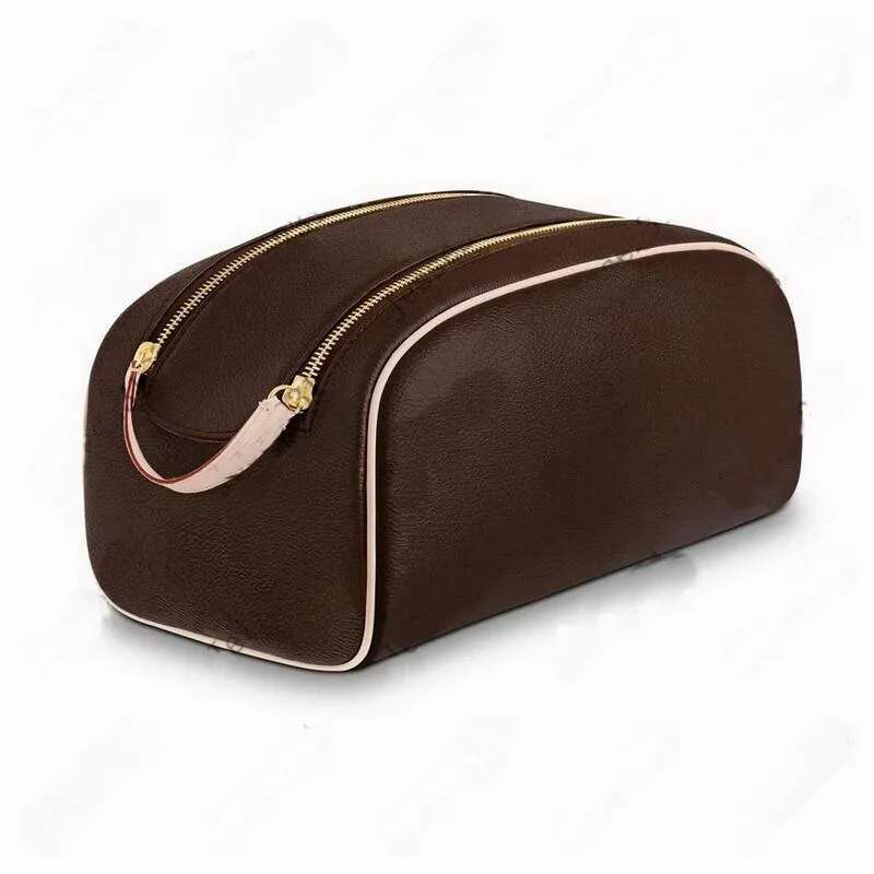 High Quality Handbag Designer Makeup Shoulder Purse Toiletry Bag Color-coded Leather Cosmetic Zipper Open And Close Kit Makeup Bag Designer Cowboy Cherry Bag