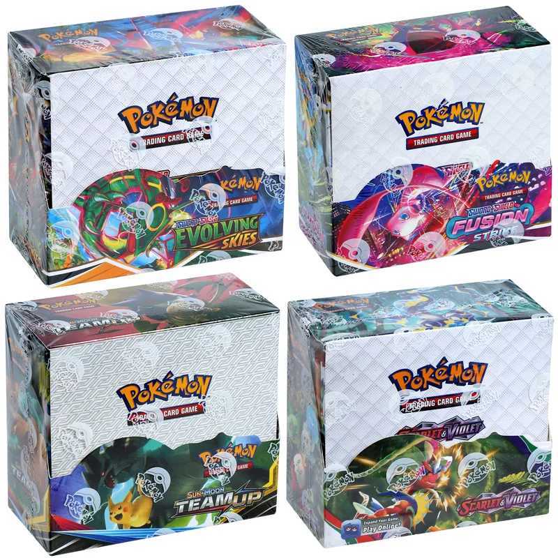 324360PcsSet Card Fusion Strike TEAM UP SUN MOON Evolving Skies English Booster Battle Transaction Card L250929XCVY